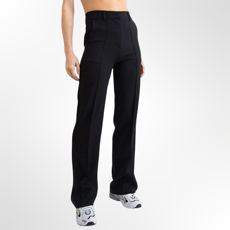 Pantalones rectos ajustados flexible