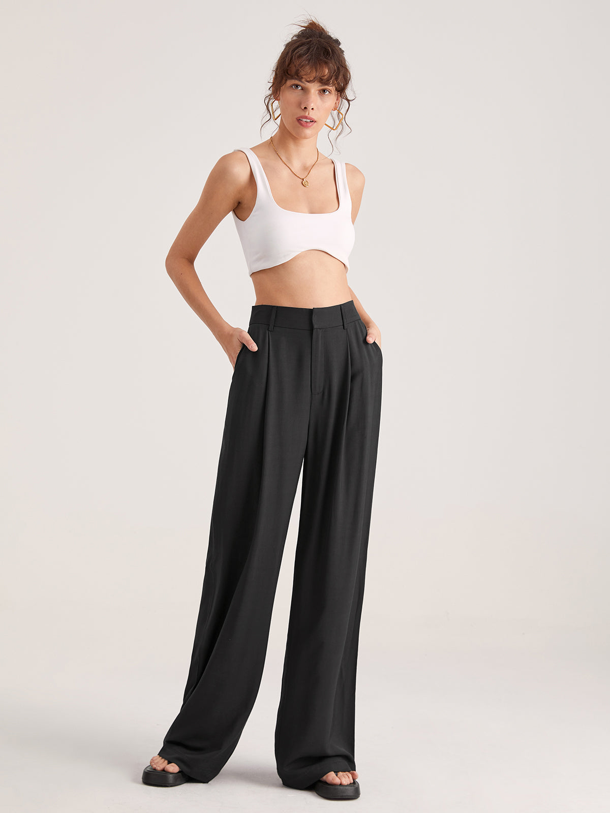 Pantalón holgado de vestir - Natalia Ruiz