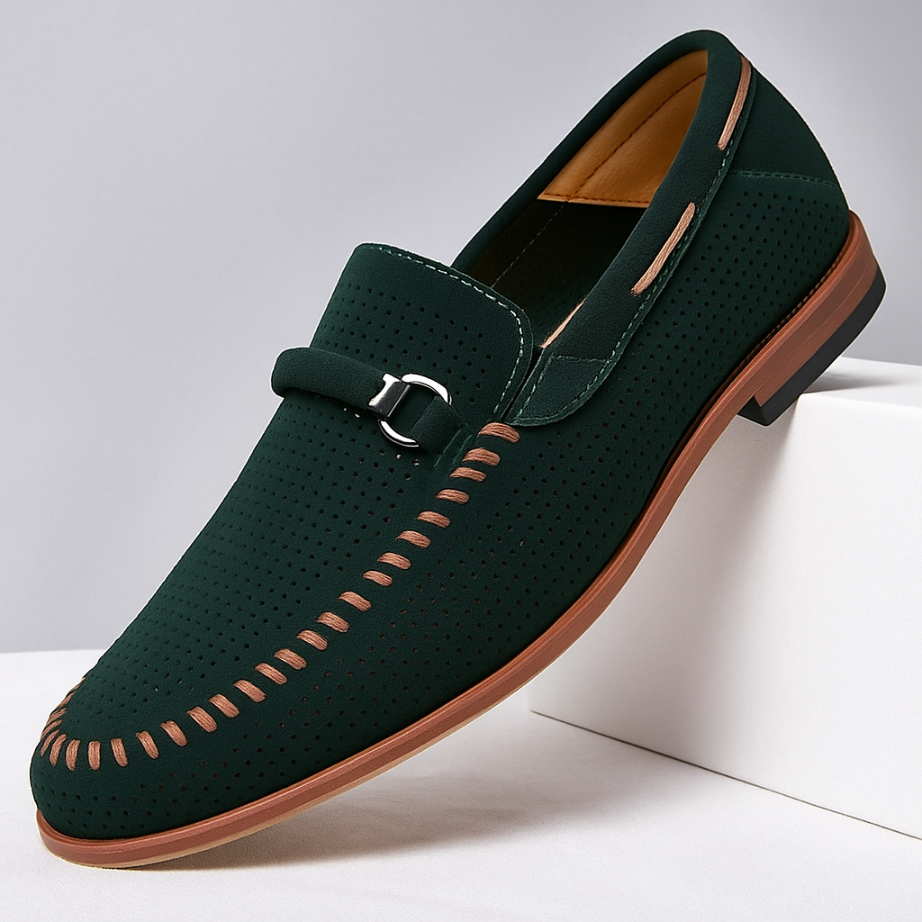Mocasines de ante