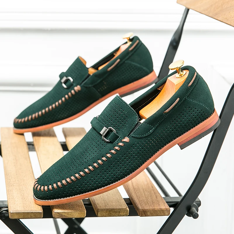 Mocasines de ante