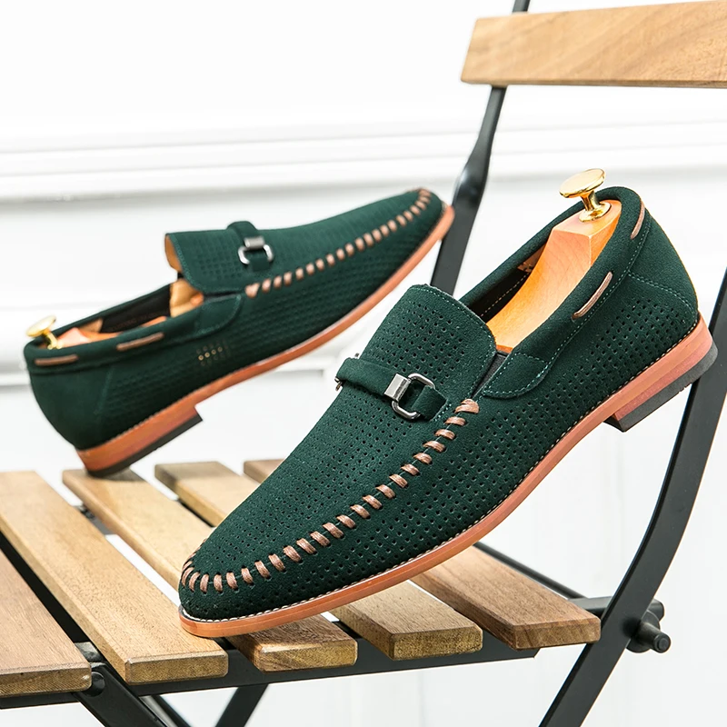 Mocasines de ante
