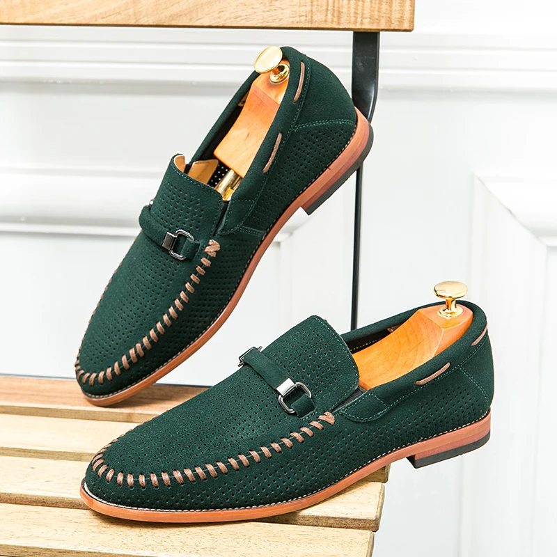 Mocasines de ante