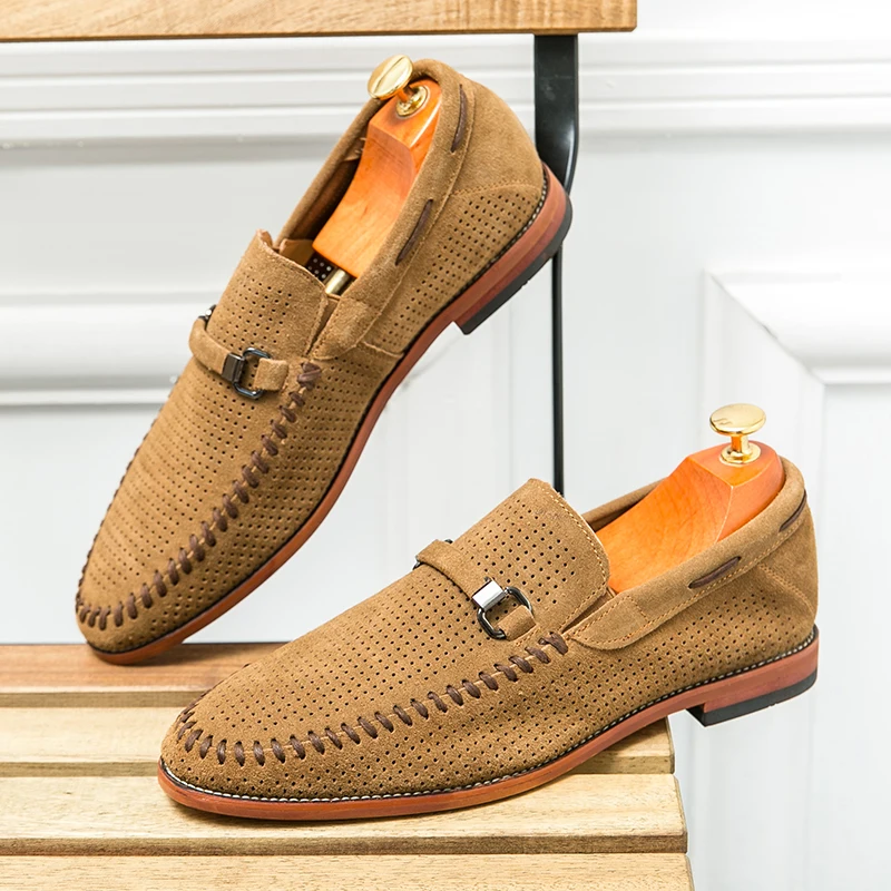 Mocasines de ante