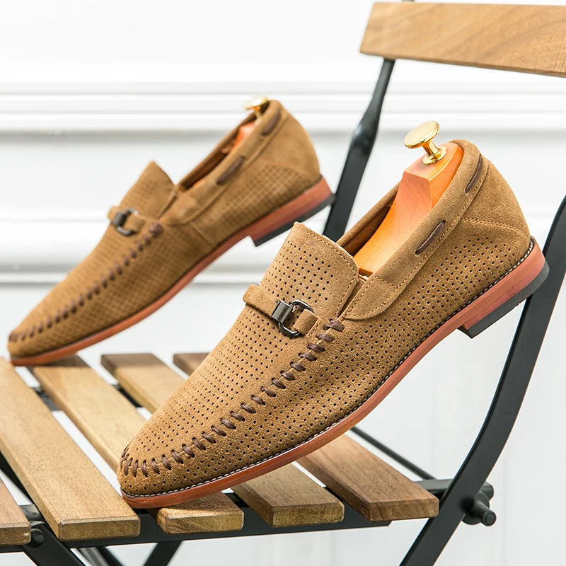 Mocasines de ante