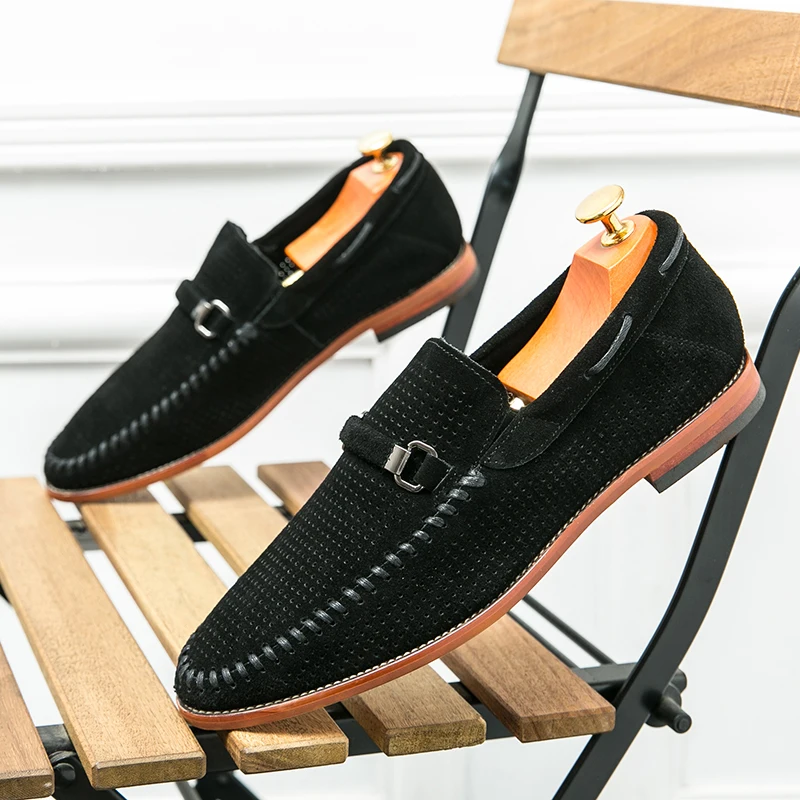 Mocasines de ante