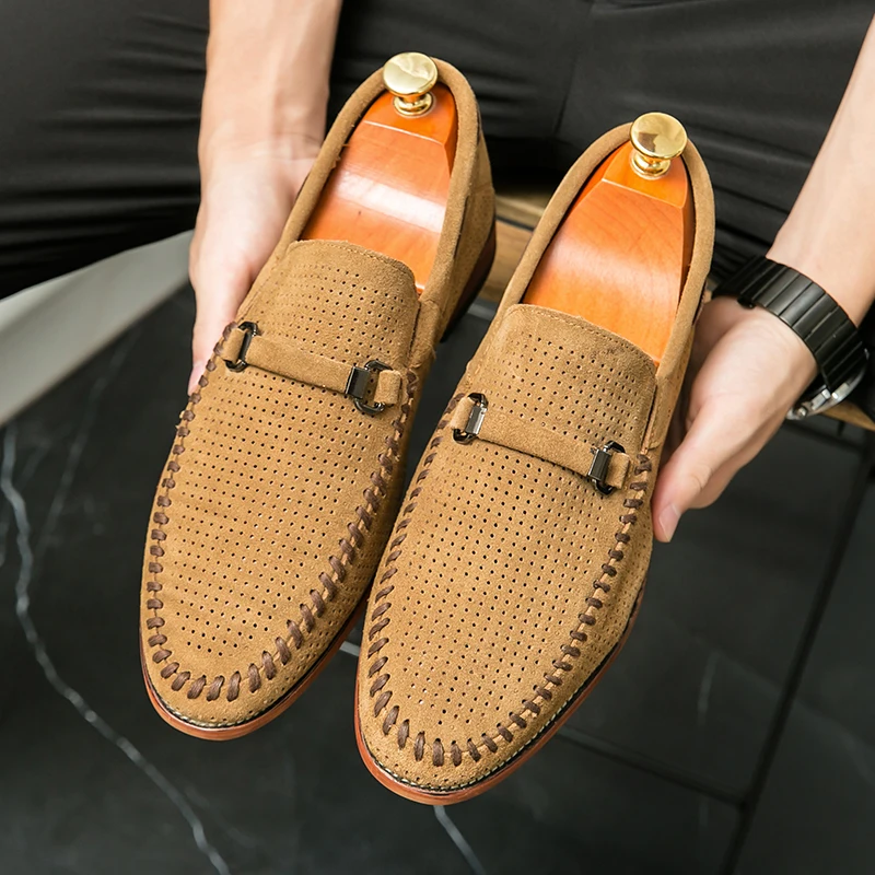 Mocasines de ante