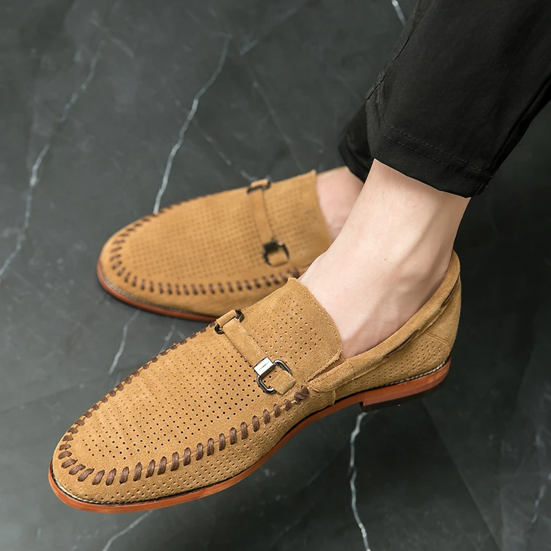 Mocasines de ante