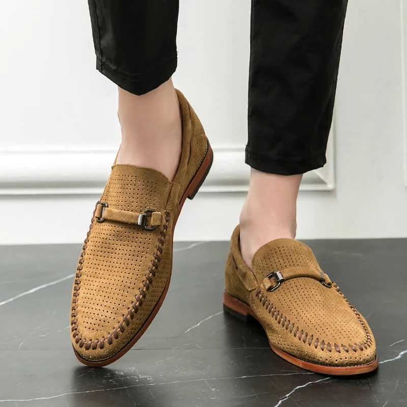 Mocasines de ante
