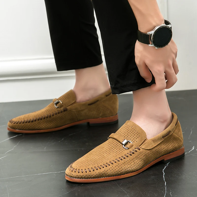 Mocasines de ante