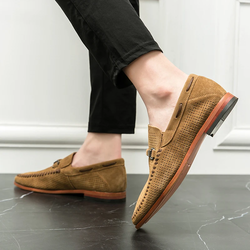 Mocasines de ante