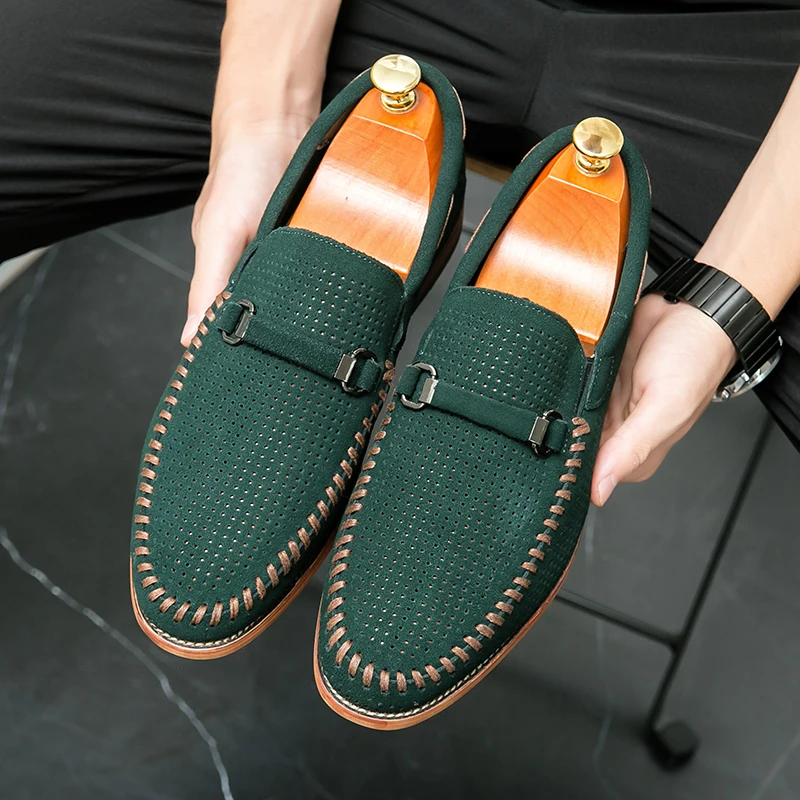 Mocasines de ante
