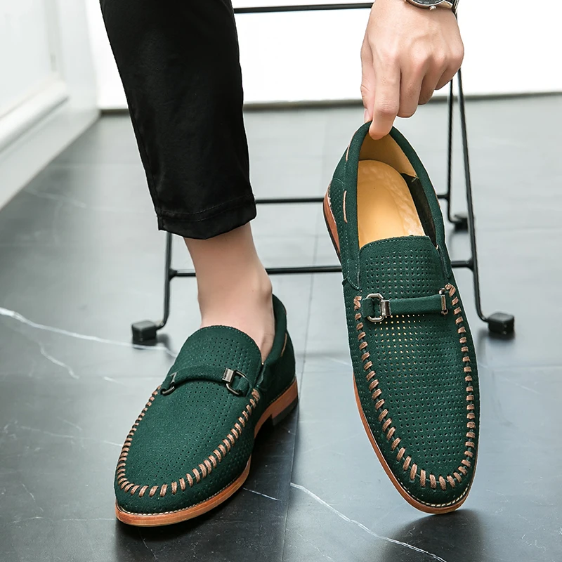 Mocasines de ante