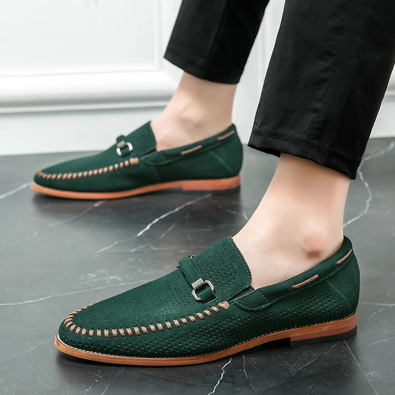 Mocasines de ante