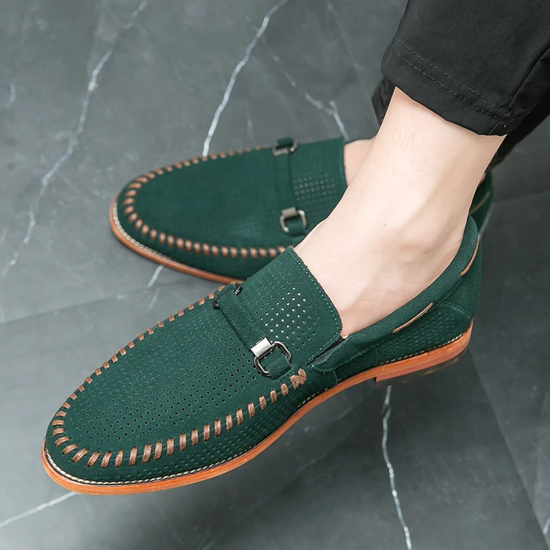 Mocasines de ante