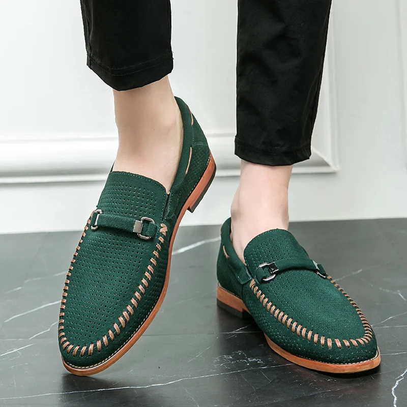 Mocasines de ante