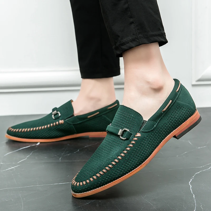 Mocasines de ante