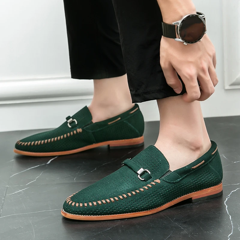 Mocasines de ante
