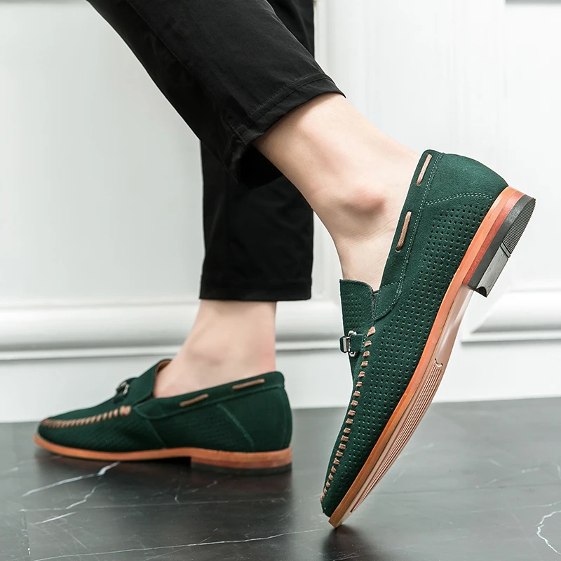 Mocasines de ante