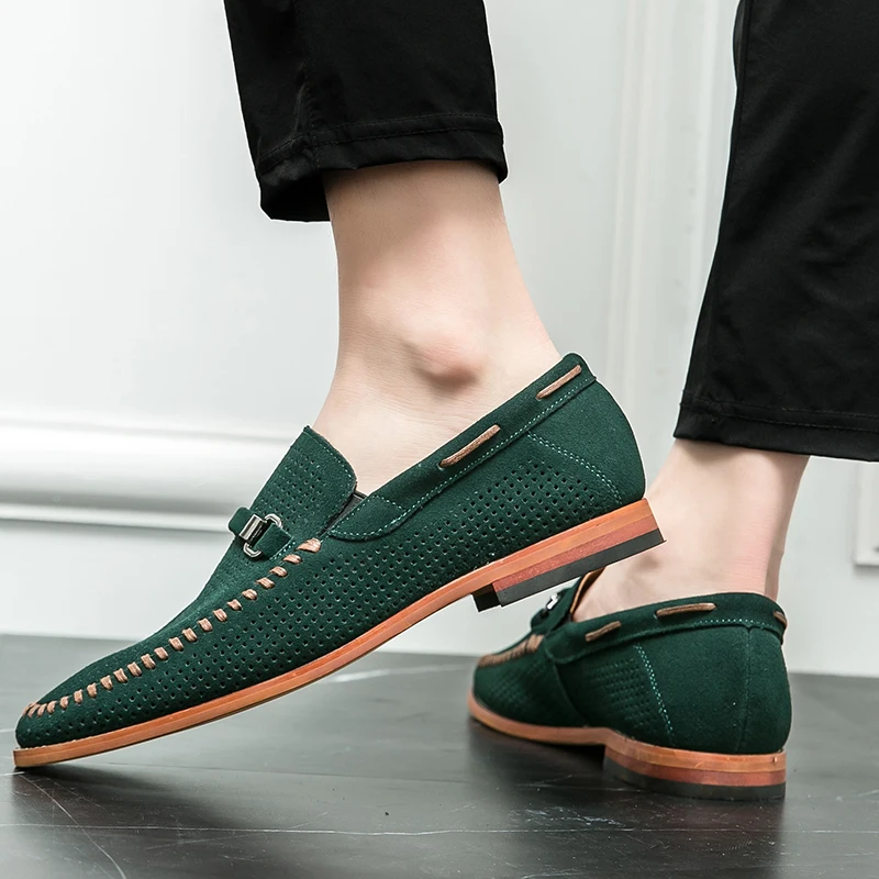 Mocasines de ante