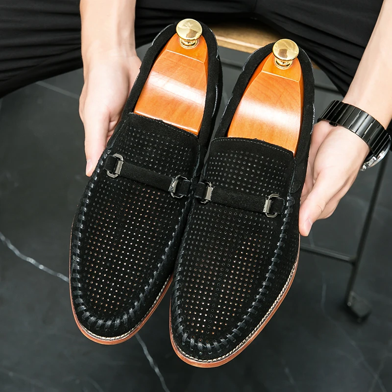 Mocasines de ante