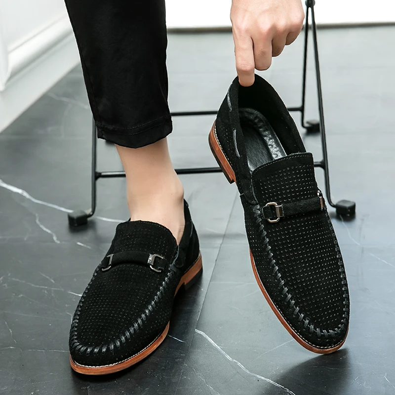 Mocasines de ante
