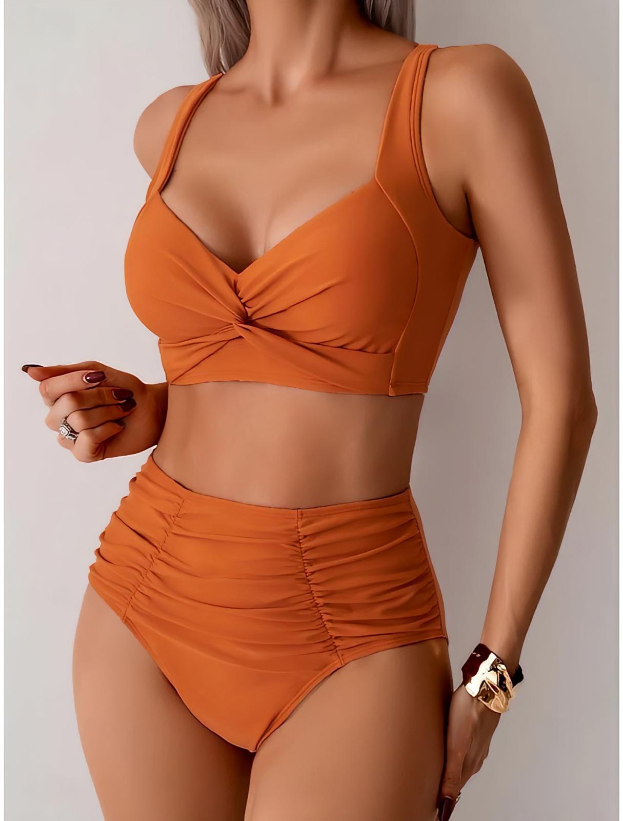 Nicole - Bikini con tejido fruncido