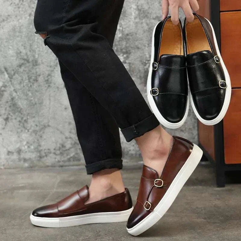 MOCASINES CON DOBLE HEBILLA