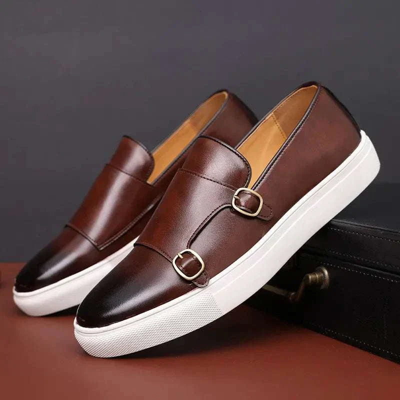 MOCASINES CON DOBLE HEBILLA