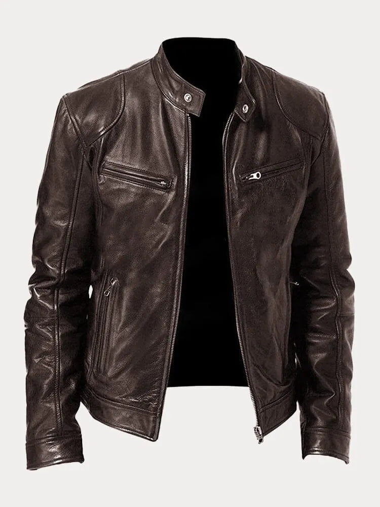 SCOTT - Chaqueta de cuero de temporada