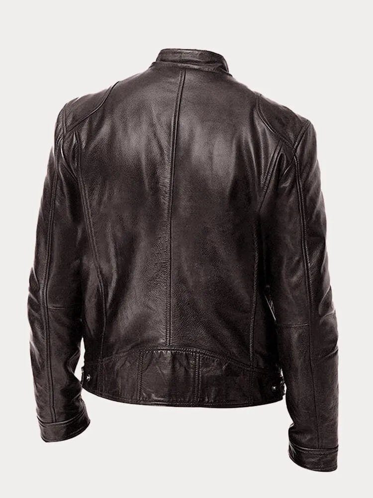 SCOTT - Chaqueta de cuero de temporada