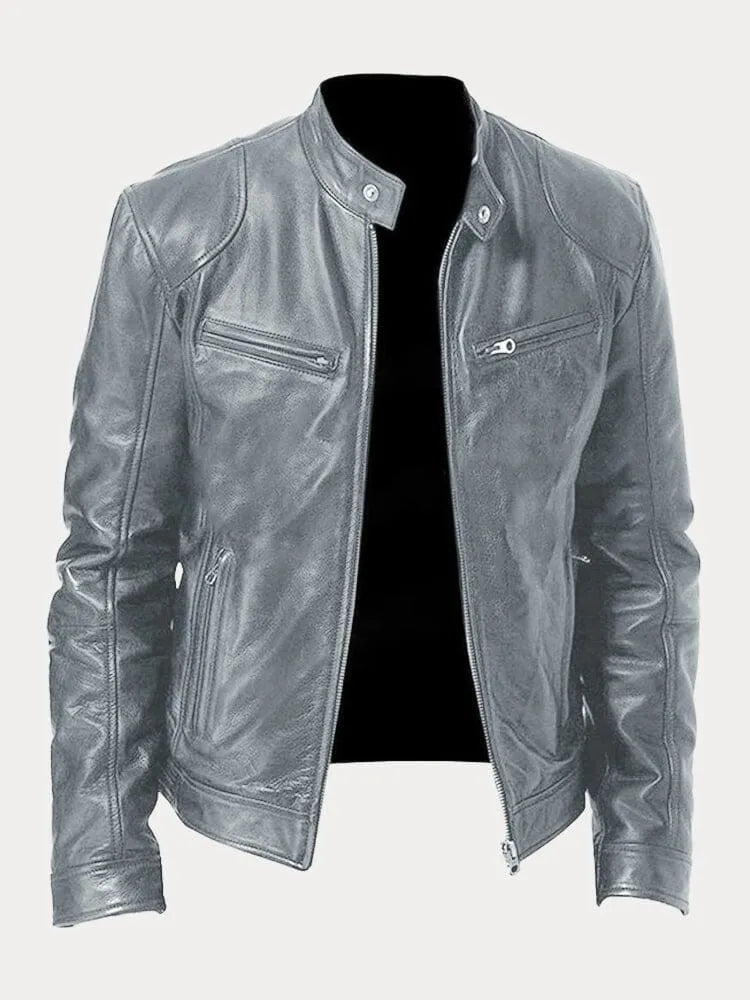 SCOTT - Chaqueta de cuero de temporada