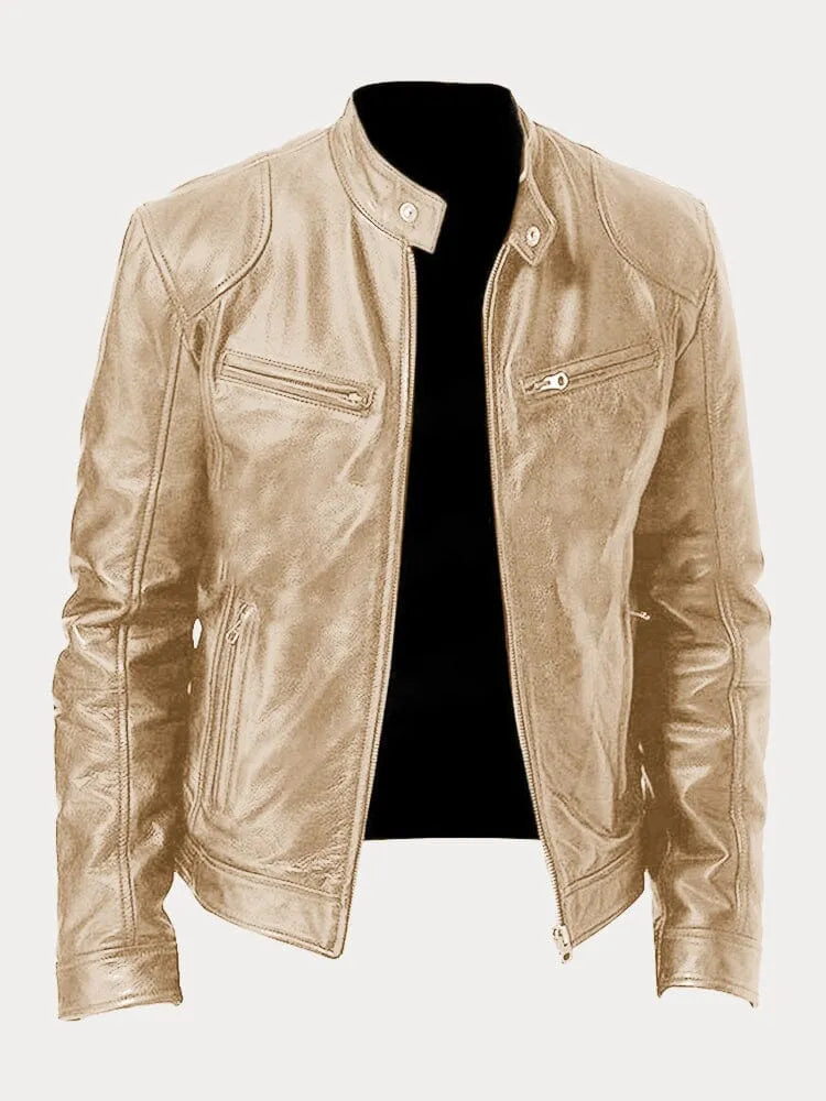 SCOTT - Chaqueta de cuero de temporada