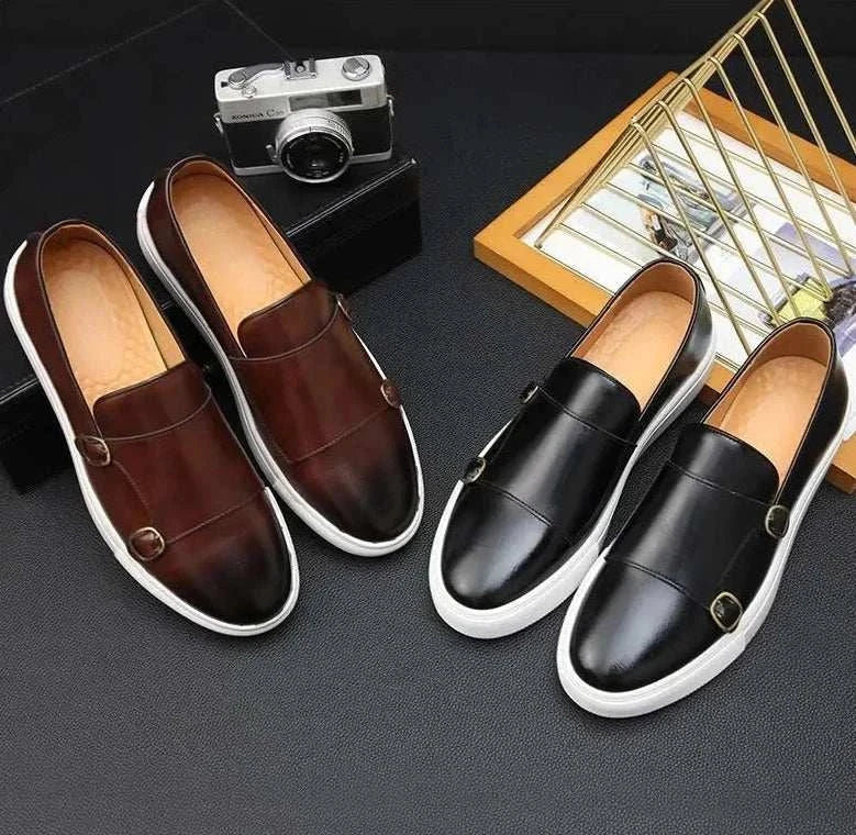 MOCASINES CON DOBLE HEBILLA