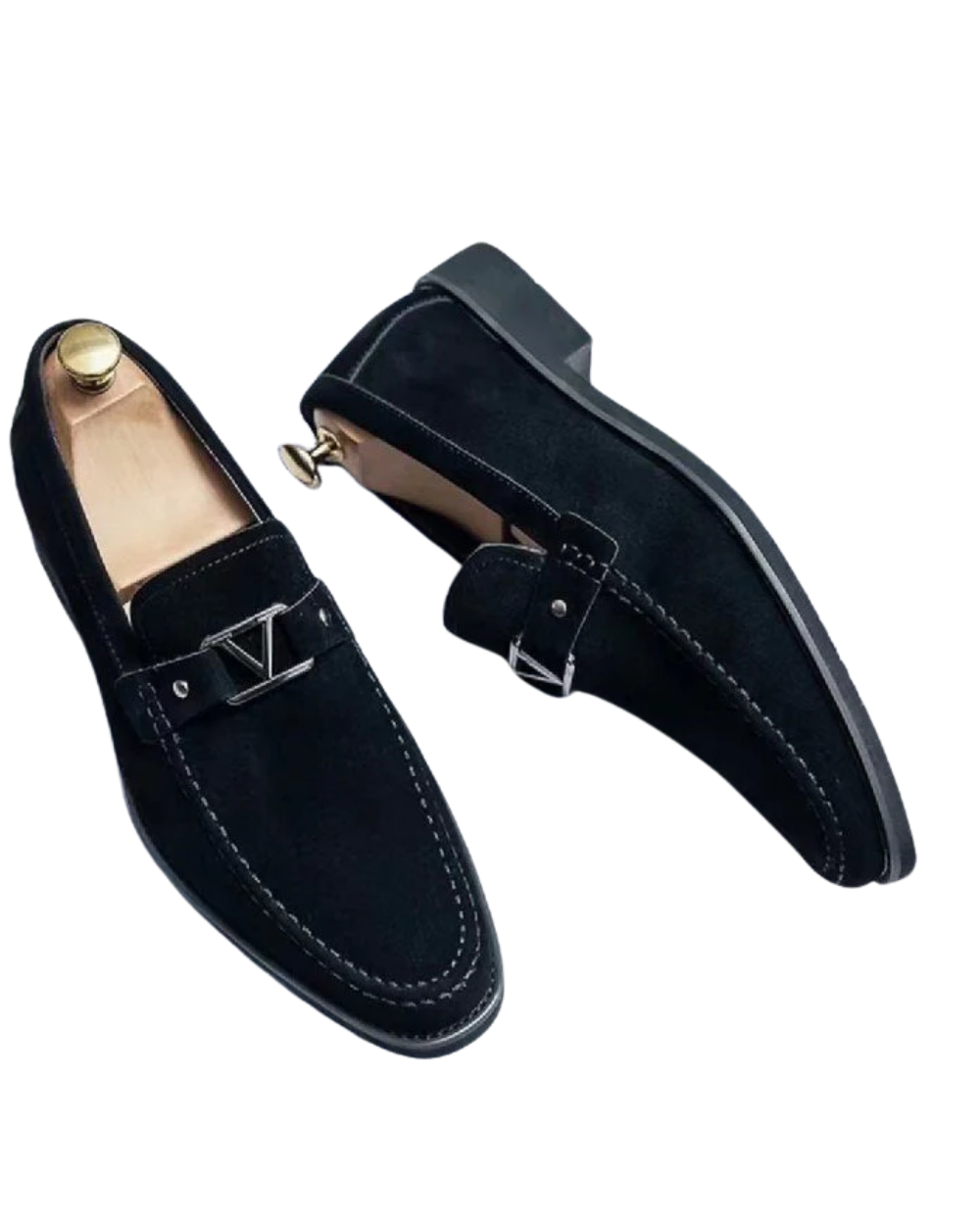 Mocasines de ante moderno