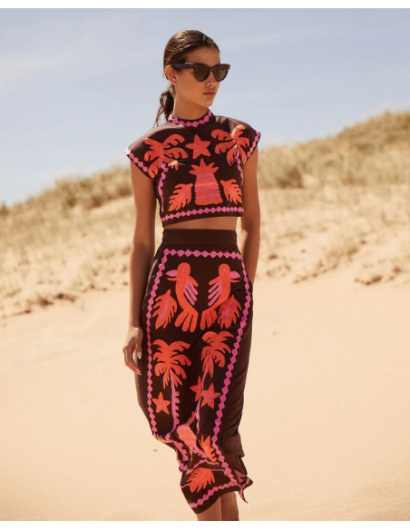 Katia | Conjunto estampado Top y Falda - Natalia Ruiz