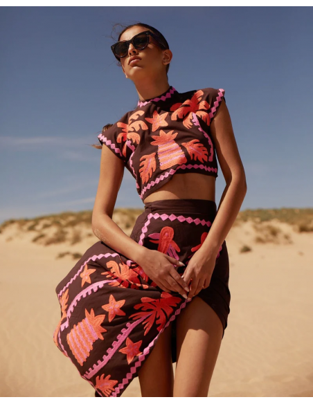 Katia | Conjunto estampado Top y Falda - Natalia Ruiz