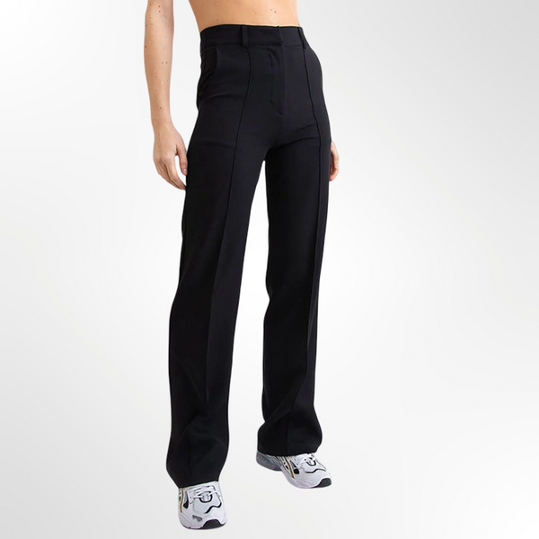 Pantalones rectos ajustados flexible