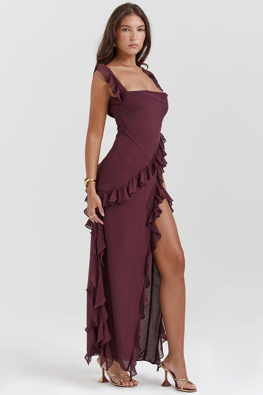 Lucía | Vestido Maxi con Volantes - Natalia Ruiz