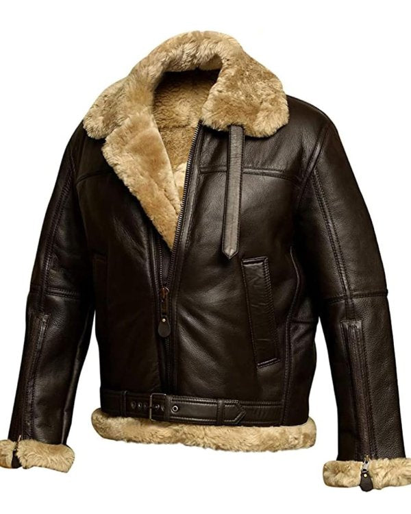 MAVERICK - Chaqueta de cuero acolchada