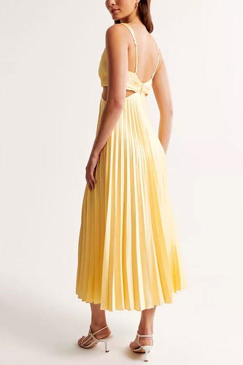Marina - Vestido Largo Plisado - Natalia Ruiz