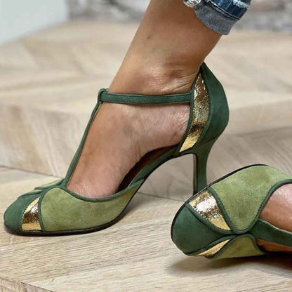 Alicia - Tacones Escote Patchwork