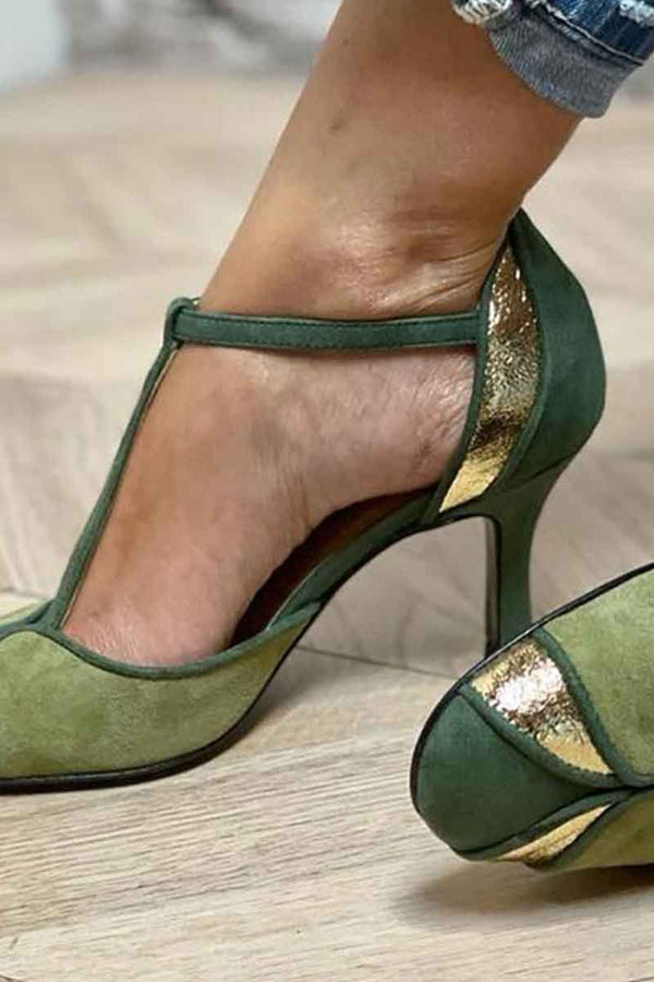 Alicia - Tacones Escote Patchwork