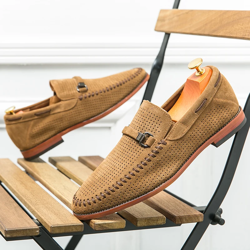 Mocasines de ante