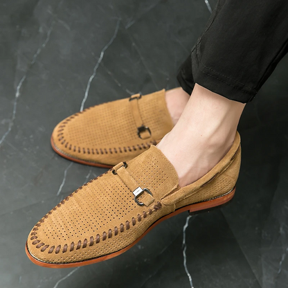 Mocasines de ante