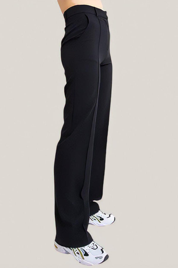 Pantalones rectos ajustados flexible