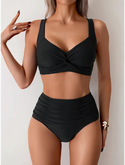 Nicole - Bikini con tejido fruncido