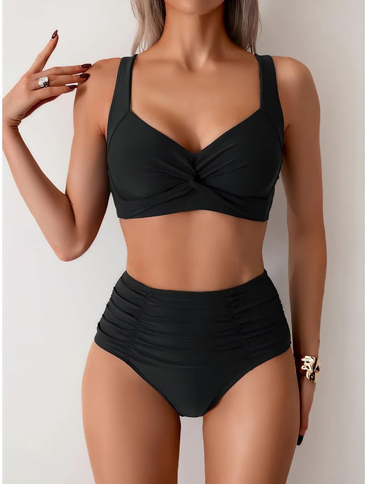 Nicole - Bikini con tejido fruncido