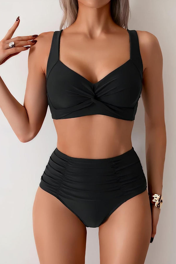 Nicole - Bikini con tejido fruncido