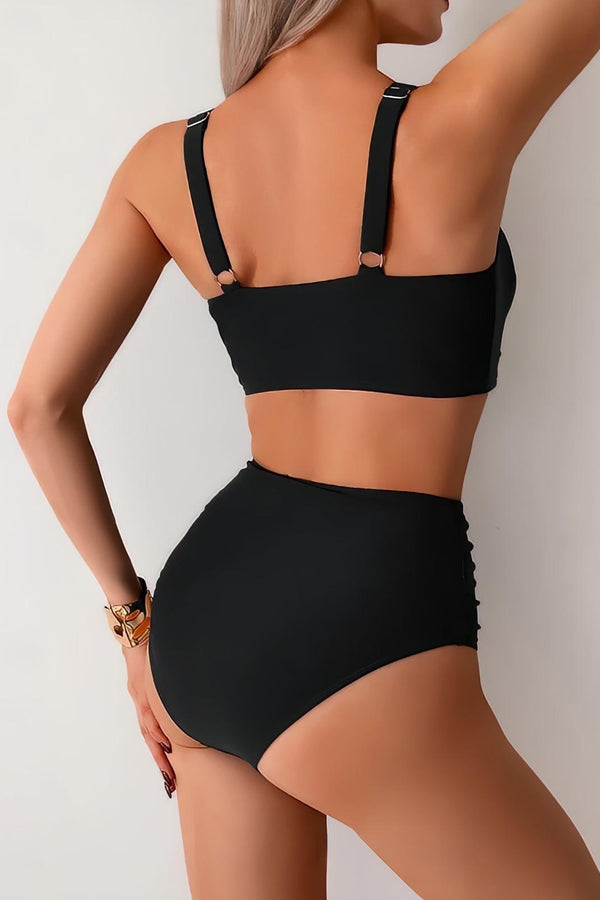 Nicole - Bikini con tejido fruncido