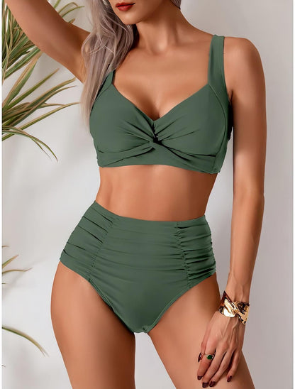 Nicole - Bikini con tejido fruncido